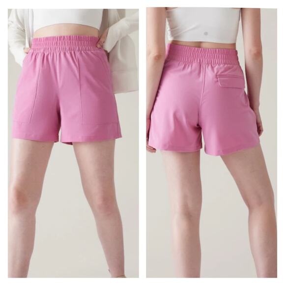Athleta Boundless Pull On Shorts XL Pink - Picture 1 of 7
